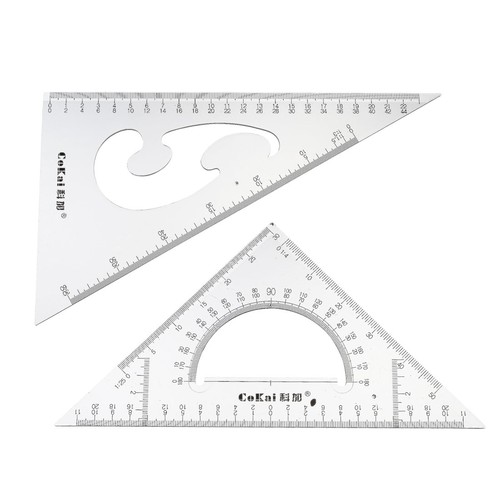 Triangle ruler square set - square,