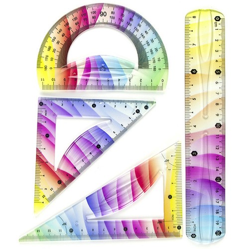 Flexible rulers set bendable - rulers,
