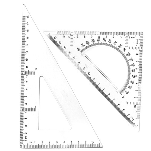 Triangle ruler square - ruler, set