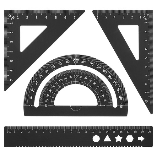 Triangle ruler protractor - triangle,