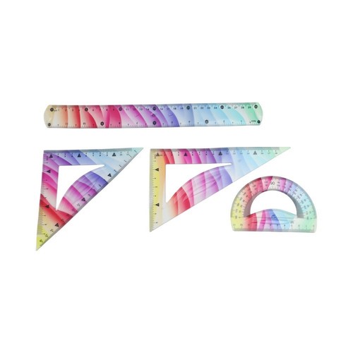 Flexible rulers set protractor - flexible,