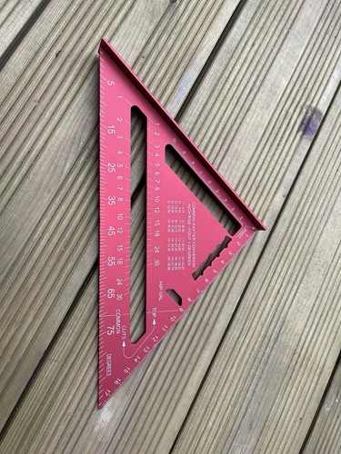 7inch triangle ruler aluminum - triangle,