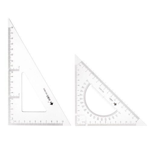 2piece triangle ruler square - 2piece,