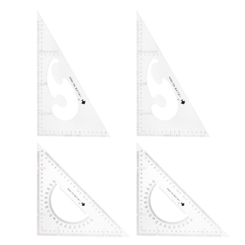 4piece triangle ruler square - 4piece,