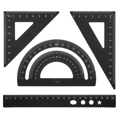 Triangle ruler protractor - ruler,