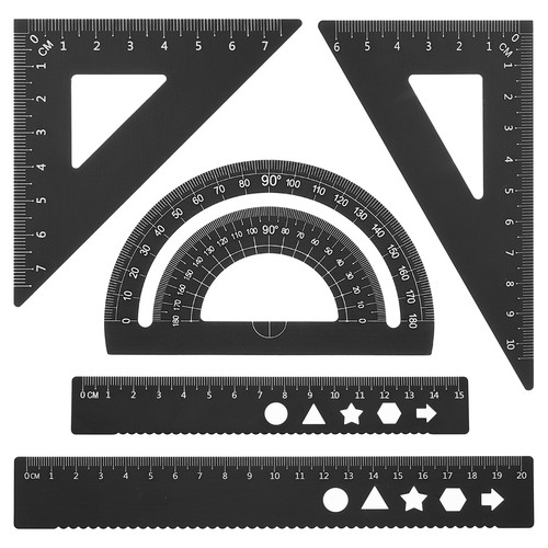Triangle ruler protractor - triangle,