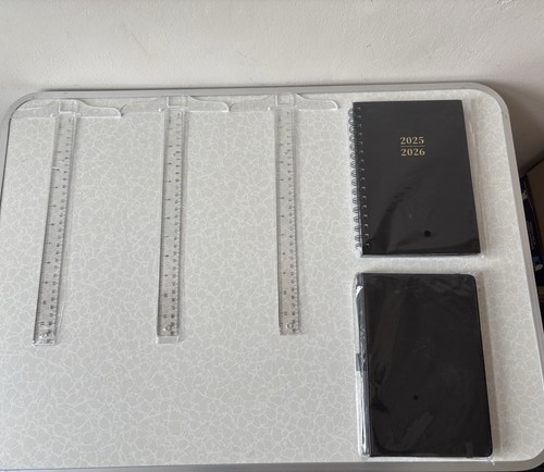 Diary and square rulers set - and,