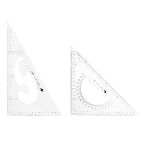 2piece triangle ruler square - 2piece,
