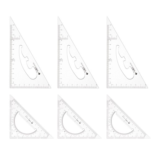 6piece triangle ruler square - triangle,