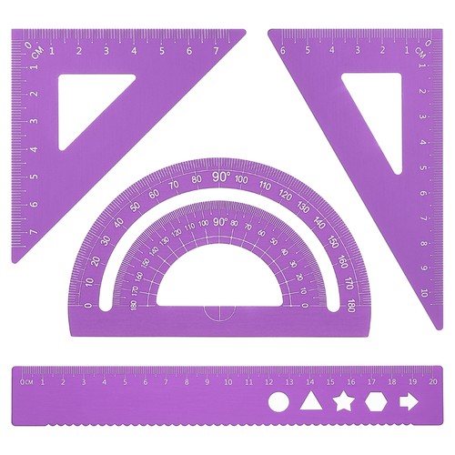 Triangle ruler protractor - ruler,