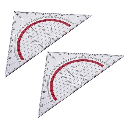 Triangle ruler square set 90mm - ruler,